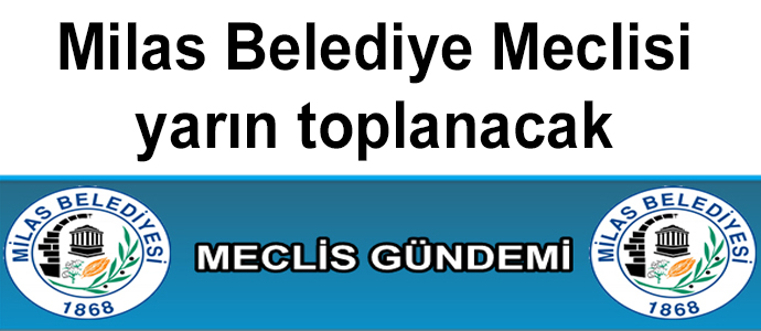 Milas Belediye Meclisi yarın toplanacak