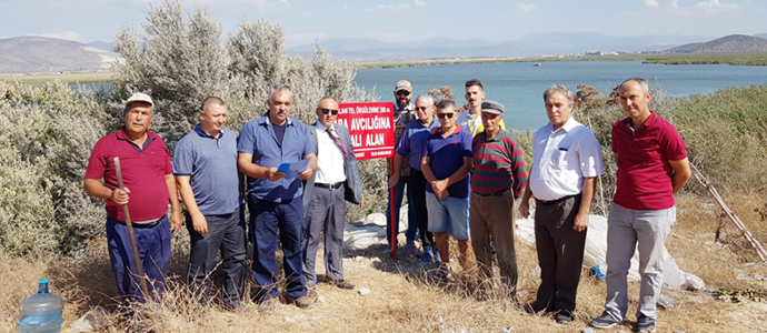 Milaslı Avcılar, Dalyan’a tabela dikti!