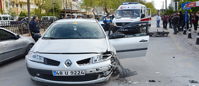 Yine motosiklet kazası: 1 yaralı…