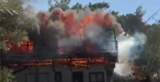 Mazı Mahallesi’nde Yangına Havadan ve Karadan Müdahale