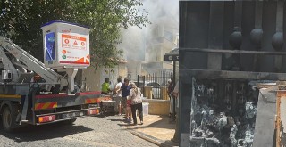 Hacıilyas Mahallesi’nde Elektrik Trafosu Alev Aldı: Esnaf Tepkili, Vatandaşlar Merakla İzledi