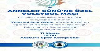 MİLAS BELEDİYESİ SPOR KULÜBÜ’NDEN ANNELER GÜNÜNE ÖZEL VOLEYBOL MAÇI