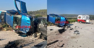 Otomobil Kayalarla Birlikte Otoparka Savruldu: 5 Yaralı