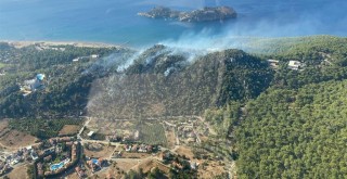 Sarıgerme'de Orman Yangını Korkuttu: Alevler Tesislere Ulaşmadan Durduruldu