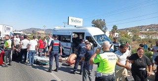 Milas-Bodrum Yolunda Feci Kaza: 1 Ölü, 11 Yaralı