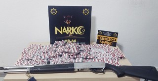 Milas'ta Sentetik Ecza ve Silahla Yakalanan Şahıslar Cezaevine Gönderildi