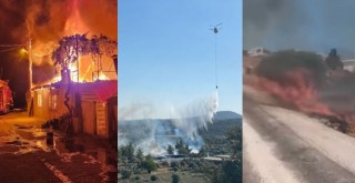 Milas'ta Aynı Gün 5 Ayrı Noktada Alevlerle Mücadele Edildi