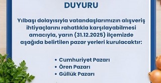Milas’ta Yılbaşı Öncesi Ek Pazarlar Kuruluyor