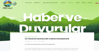 TÜRKİYE ORMANCILAR DERNEĞİ ve TÜRKİYE TABİATINI KORUMA DERNEĞİ  “ZEYTİNLİKLER MADENCİLİĞE KURBAN EDİLMEMELİDİR”