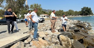 Başkan Topuz ve Belediye Ekipleri Hafta Sonu Alandaydı