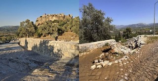 Tarihi Beçin Kalesi Yolu Yenilendi