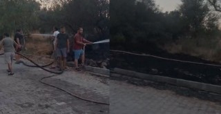 Vatandaşların Zamanında Müdahalesi Yangını Büyümeden Önledi
